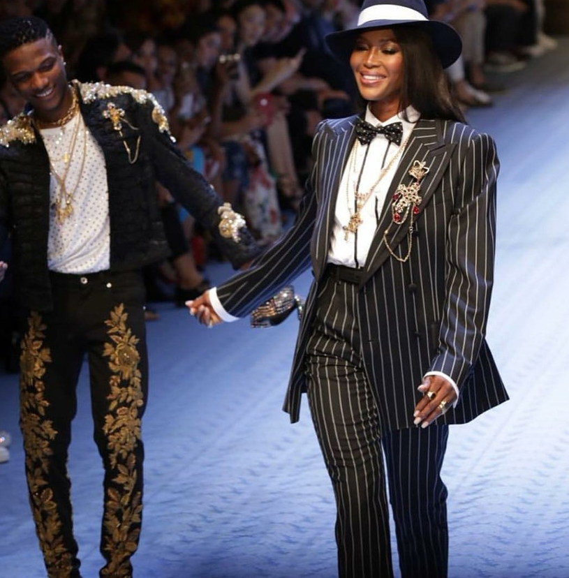 Wizkid a défilé pour Dolce \u0026 Gabbana 