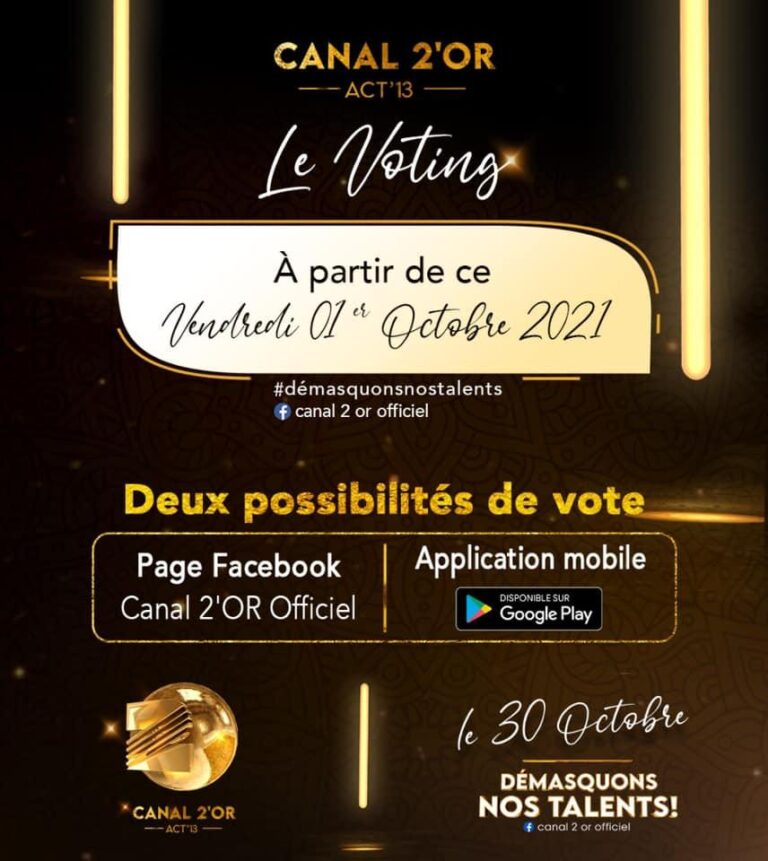 Canal 2’Or Acte 13 Les votent débutent ce 1er octobre 2021 Culturebene