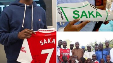 Photo de L’international anglais d’origine Nigériane, Bukayo Saka a financé 120 opérations vitales pour des enfants au Nigéria